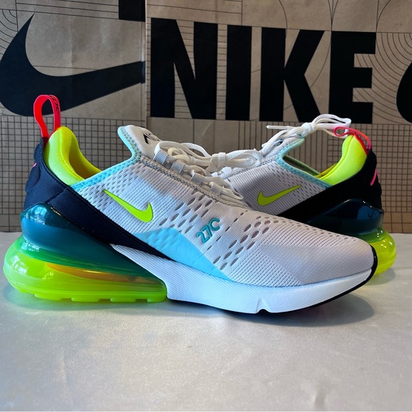nike air max 270 neon blue